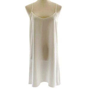 Halston Heritage Slip Dress Ivory with Adjustable Straps